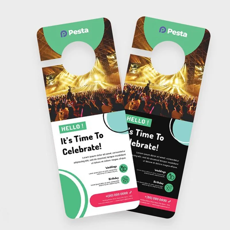 

Customized product.Premium 300gsm Paper Custom printing service menu brochure manual catalogue pamphlet door hanger flyer printi