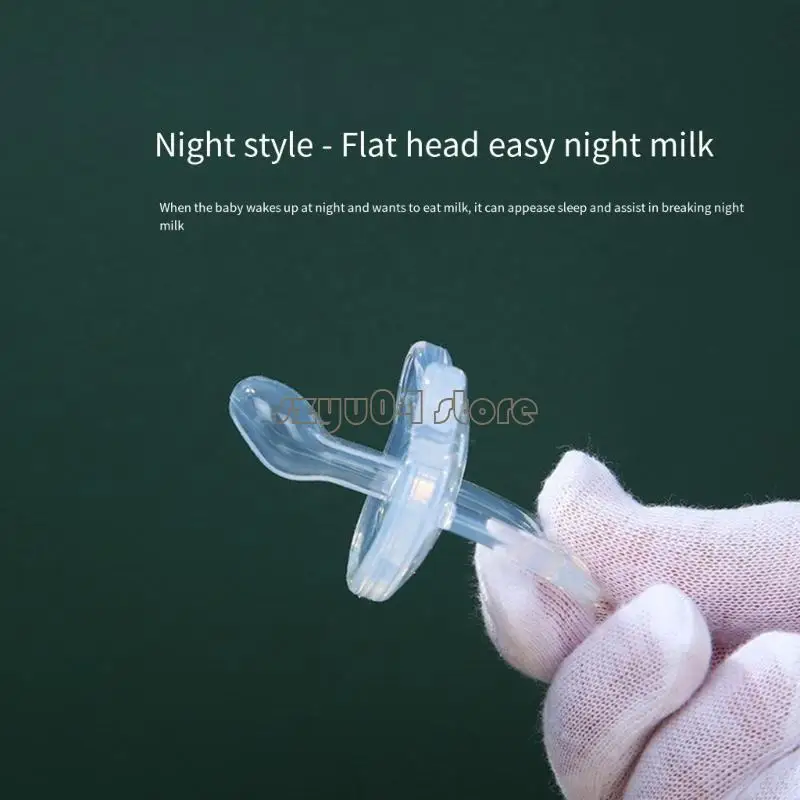4x7D 2PCS Baby Smasifiers Miękki silikon naśladuje projekt piersi do gładkiego przejścia odsadzenia 0-18 miesięcy niemowlęcia z