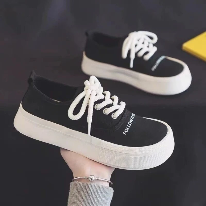 Spring Super Hot Mango Head Canvas Shoes Women's Shoes 2024 New Popular Big Head Casual Board Shoes platform sneakers