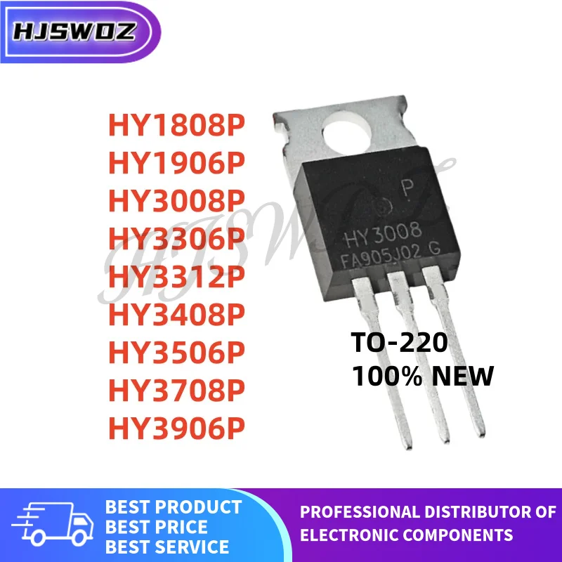 10pcs/lot New HY3906P HY3408P HY3506P HY3708P HY1906P HY1808P HY3312P HY3008P HY3306P TO-220 Transistor