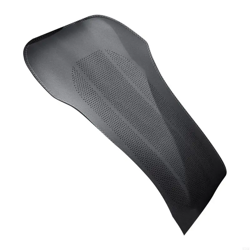 M76E Ergonomische Autositz-Rückenlehne, perforiertes Leder, atmungsaktives, rutschfestes Autositzkissen, einfach zu installieren – Detail 10