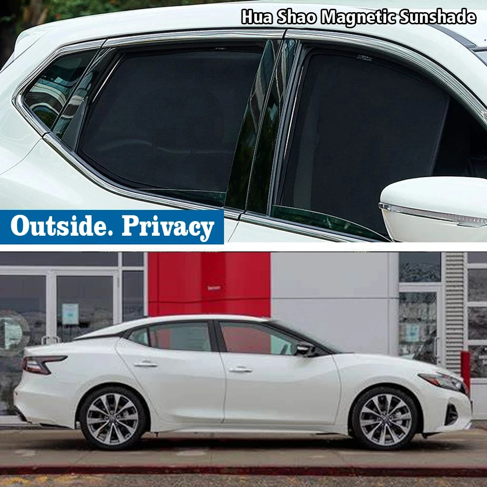 Magnetic Car Sunshade Shield Front Windshield Frame Sun Sahde Accessories For Nissan Maxima 2016 - 2023 2017 2018 2019 2020 2021