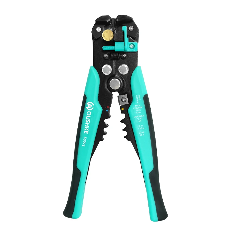 Automatic Wire Stripper Crimping Cutting Tool AWG 24-10 Self Adjusting Universal Carbon Steel Pliers Hand Tool