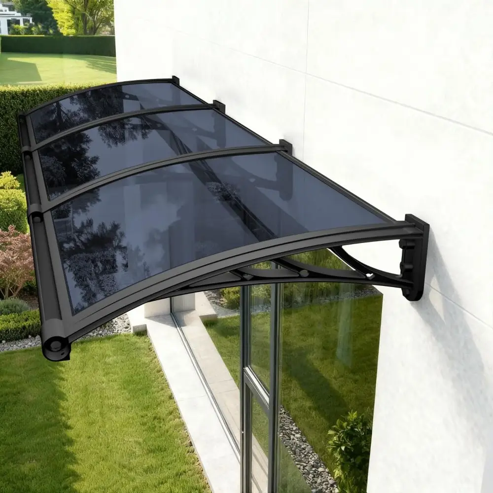 

Awning Door Canopy with Drainage Sink Awnings for Door Entrance Deck Porch Patio Entryway Exterior Spliced Canopy UV Rain Snow