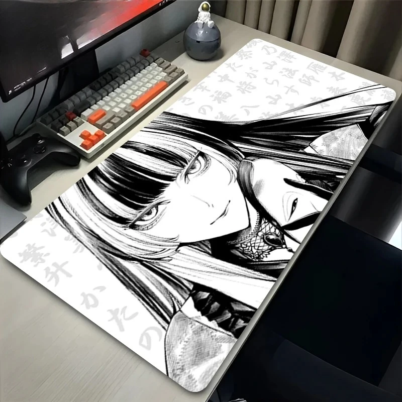 

Коврик для мыши Virtual Idol, аниме-принт HD, черно-белый настольный коврик, нескользящий игровой коврик для офиса и игр, большой коврик для клавиатуры и мыши