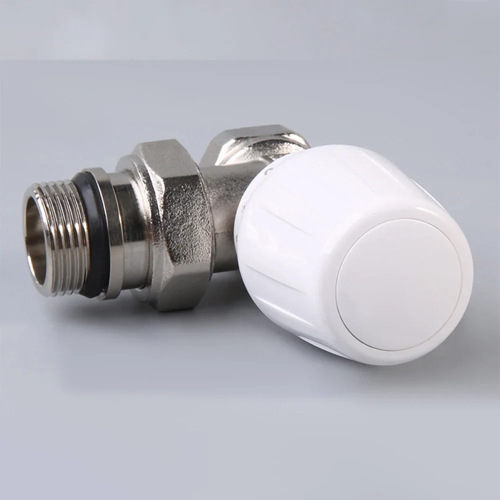Radiator Valve Angle Temperature Control Valve Easy Installation Long-lasting Construction For Radiator Systems