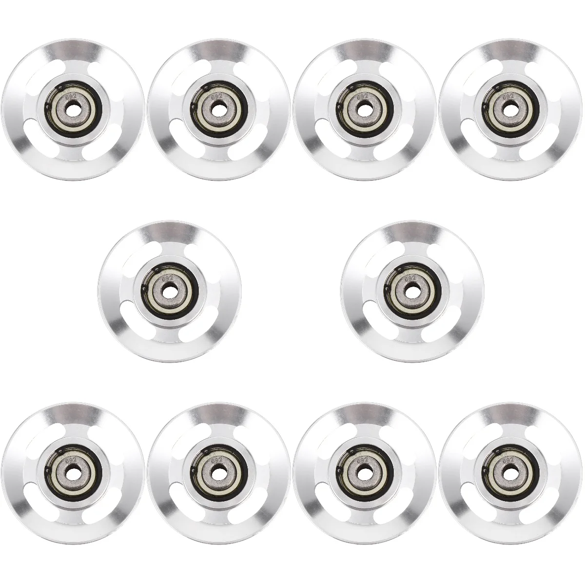 

Set of 10 Aluminum Pulley Accessories Tulle Kit Elastic Canvas Portable Lift Wheel Aluminium Alloy Fitness Boating