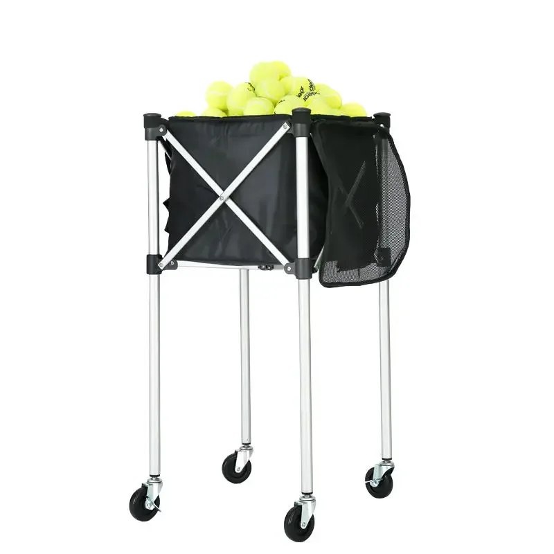 OEM Lightweight Tennis Ball Hopper Basket Sport Foldable Tennis Ball Cart