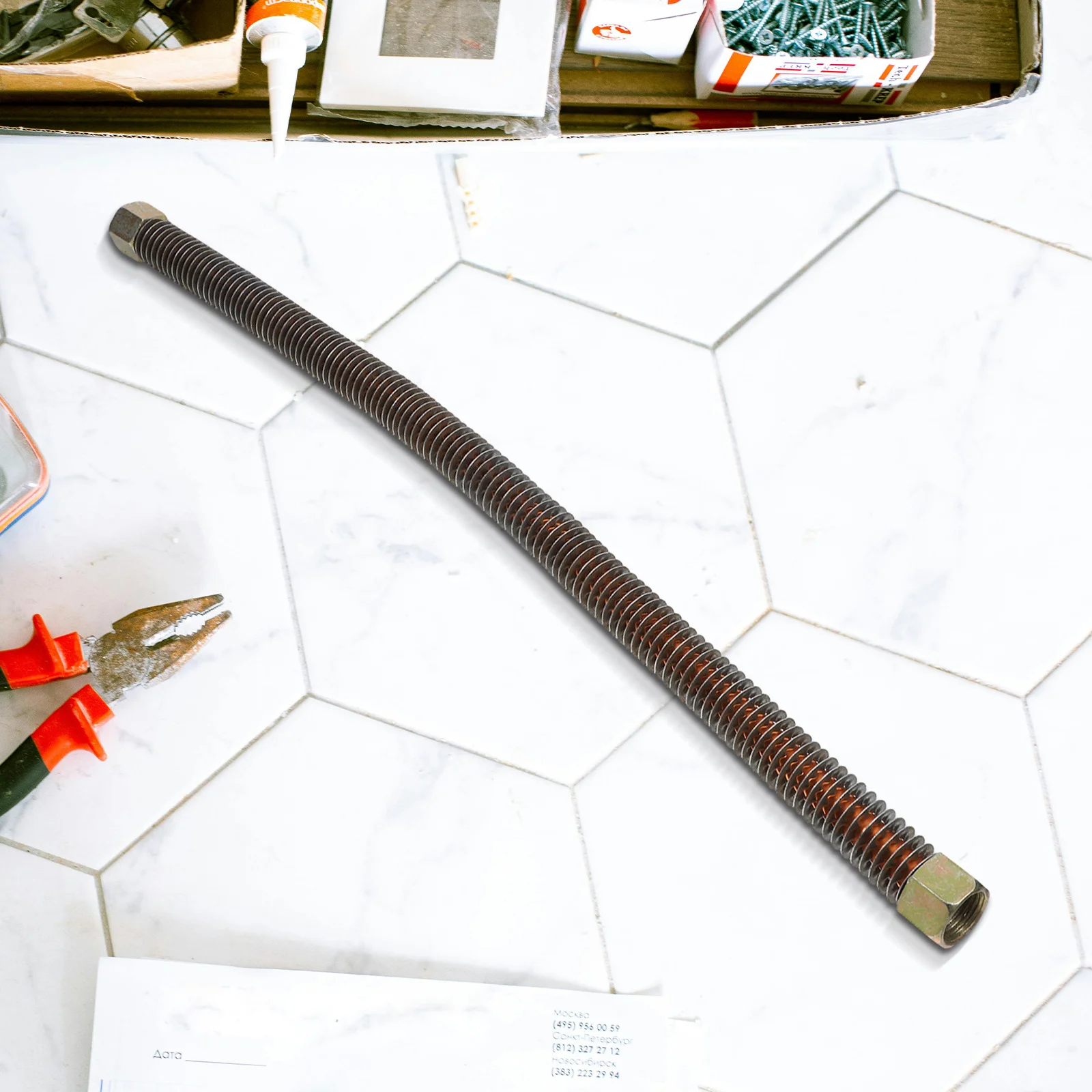 

Air Compressor Parts Aluminum Intake Pipe Exhaust Tube Flexible Hose Heat Dissipation Replacement Connecting Tube Steel Wire PU