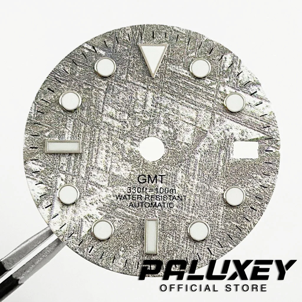 NH34 29 มม.สีเทานาฬิกาสีเขียวส่องสว่างสําหรับ NH34 4R34 NH35 4R35 การเคลื่อนไหวอะไหล่ Fit 3 นาฬิกา 3.8 นาฬิกากรณี Crown