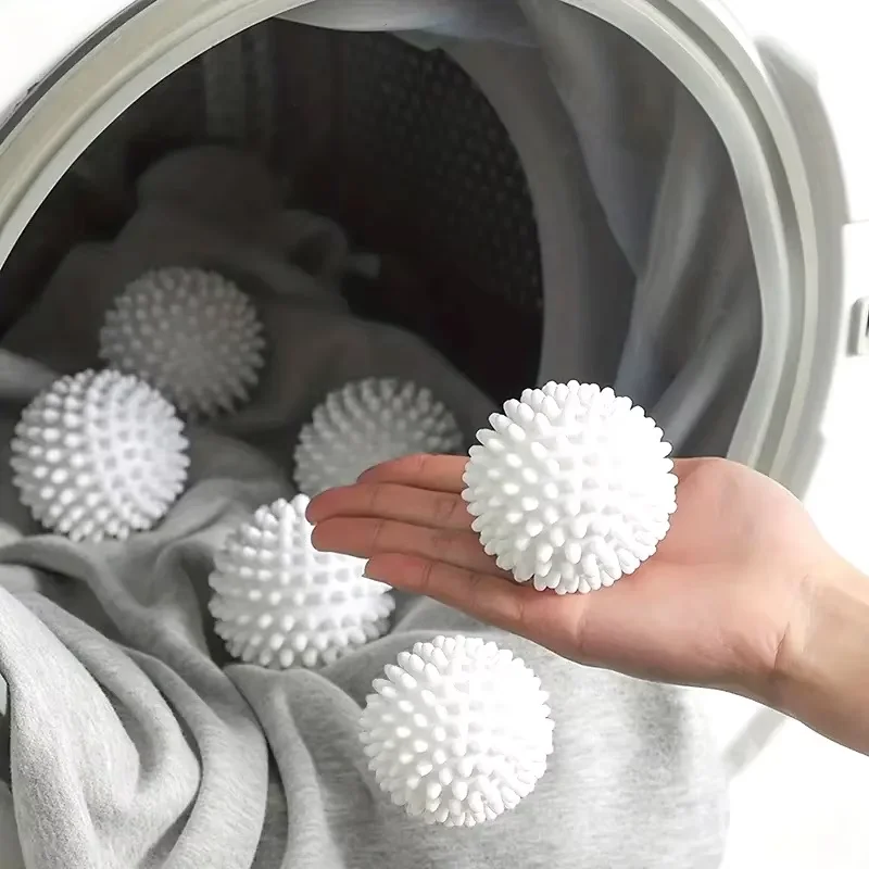 3Pcs Spiky Silicone Dryer Balls, Reusable Laundry Balls for Washing Machine, Anti Static Reduce Wrinkles, Household Laundry Clea