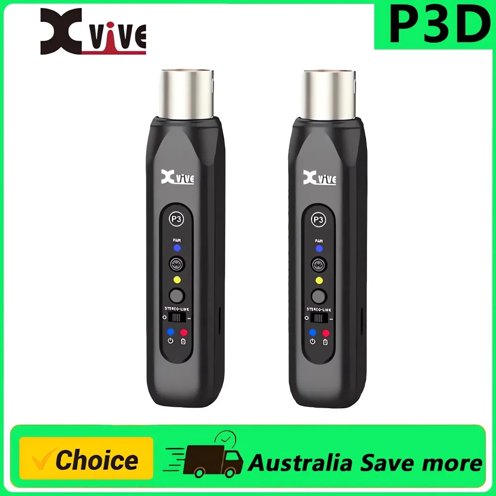 

Xvive P3D Canon Bluetooth 5.3 Приемник-адаптер для аудиомикшера и активного усилителя звука