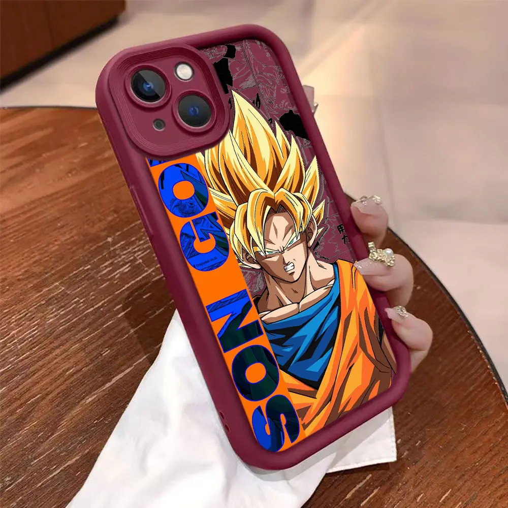 

Чехол для телефона D-Dragon Ball SON GOKU для Iphone Apple 17 AIR 16 16E 11 12 13 14 15 XR Plus Pro Max, силиконовый чехол, противоударный чехол