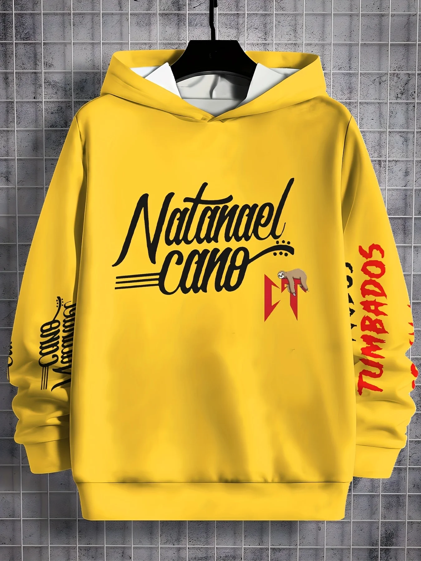 

2025 Y2K Новый модный свитер с капюшоном и принтом, модный брендовый мужской хип-хоп американский уличный трикотаж