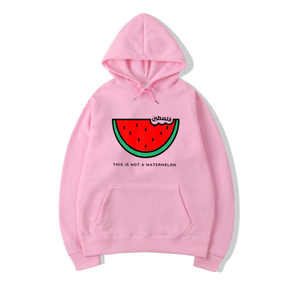 Questa non è una felpa con cappuccio da donna con anguria divertente felpa con cappuccio A maniche lunghe con grafica pullover per i diritti umani Streetwear Top