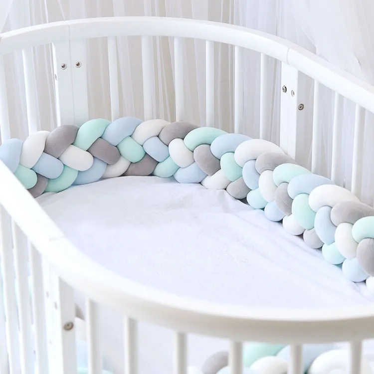 Baby Braid Bumper Reducer Baby Room Braid Babies Bed Protection Crib Protector Bumper Cradle