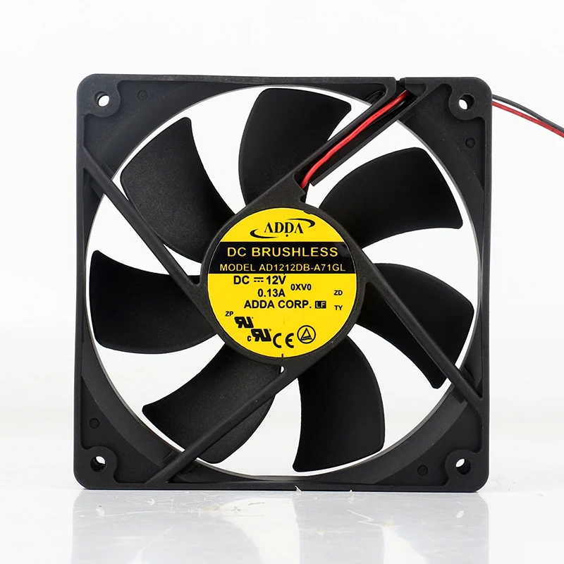 ADDA AD1212DB-A71GL/A7BGL/ A76GL DC12V 0.13A 12025 Computer chassis Power supply Quiet cooling fan 120 x 120 x 25MM