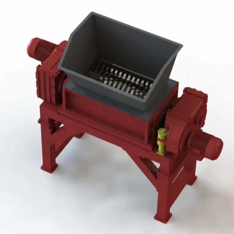 Mini Plastic Crusher/Shredder Machine Double Shaft Design with Gearbox for Home Use & Recycling for Sale