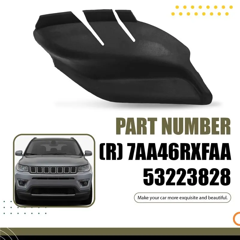 A30F-Car Cowl Side Trim Grate For Jeep Compass 2019-2023 Front Windshield Wrap Corner Trim Panel