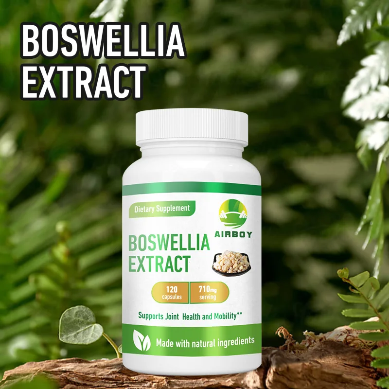 

Boswellia Extract - Contains Black Pepper To Aid Absorption, Support Joint Health, Relieve Muscle Soreness, and Improve Mobility