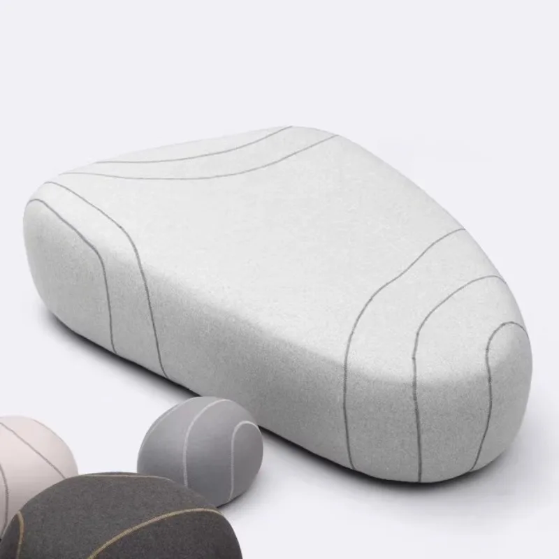 Nordic Sofa Stool Low Modern Removable Stools Living Room Cobblestone Design Furniture Stool Lounges Relaxing Decorative Pouffe