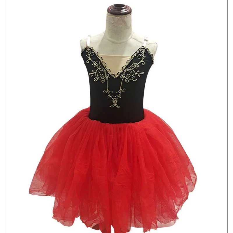 pd07152-ガールズ-バレエ-チュチュドレス-キッズ-ダンスコスチューム-ステージパフォーマンスと日常練習用