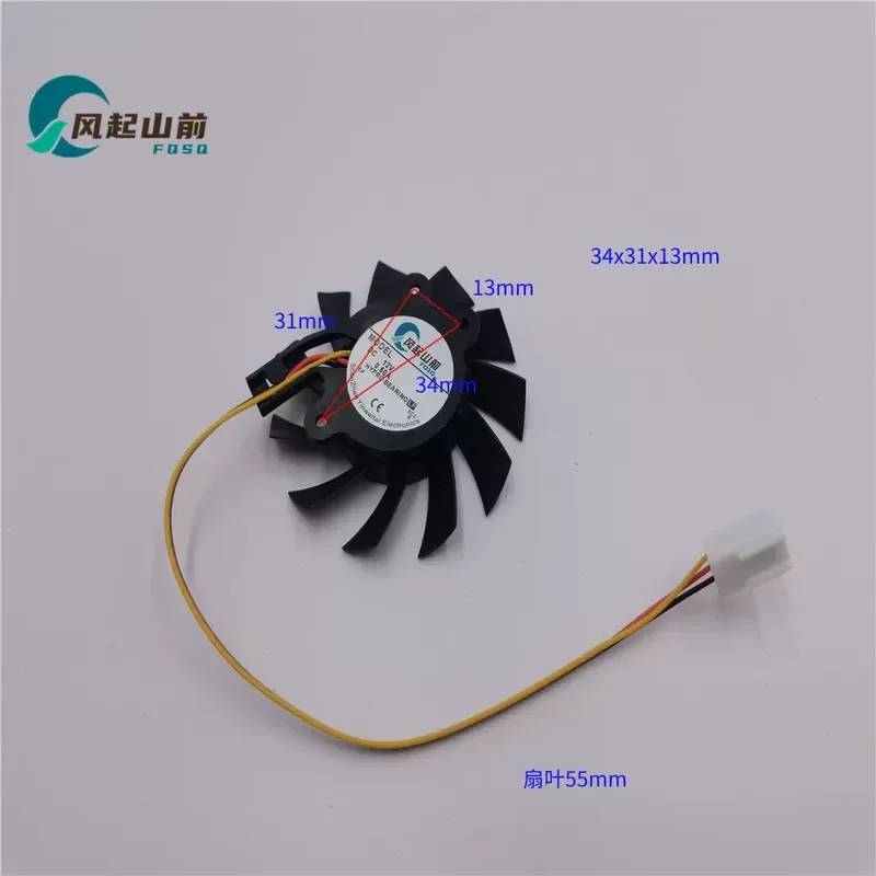 for LDM6010B 6010 Cooling Fan Diameter 5.5cm Hole Spacing 4.0cm for Industrial Control Main Board Graphics Card