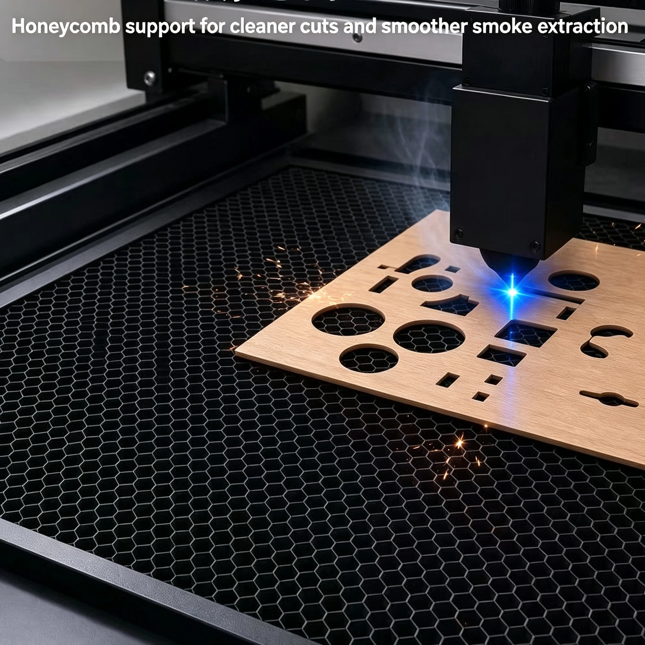 แท่นเลเซอร์รังผึ้ง ขนาด 500x50 - Honeycomb Laser Bed บทวิจารณ์และราคา