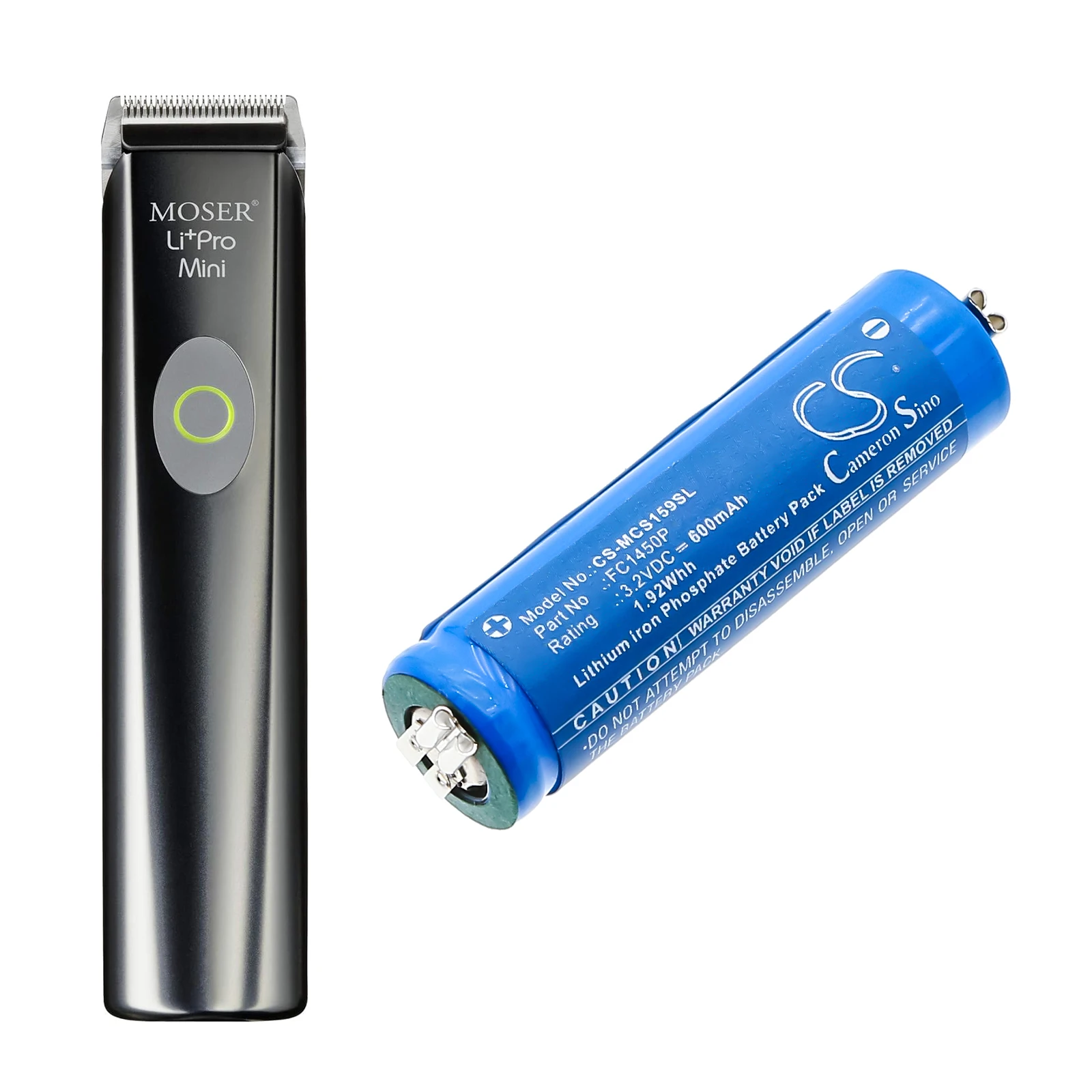 CS Replacement Battery for Moser ChromStyle 1584 Li pro mini PN:FC1450P 600mAh / 1.92Wh
