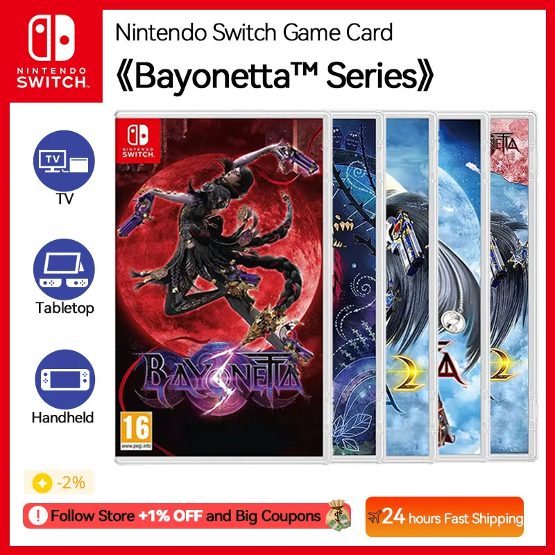 Bayonetta Series Nintendo Switch Game Deals Physical for Nintendo Switch OLED Nintendo Switch Lite Nintendo Switch Game Cards