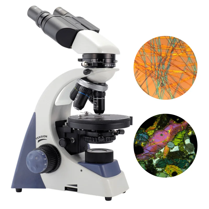 

40-1600X Professional Binocular Polarizing Microscope scientific experiment Minerals Metallurgy Fiber research Tools