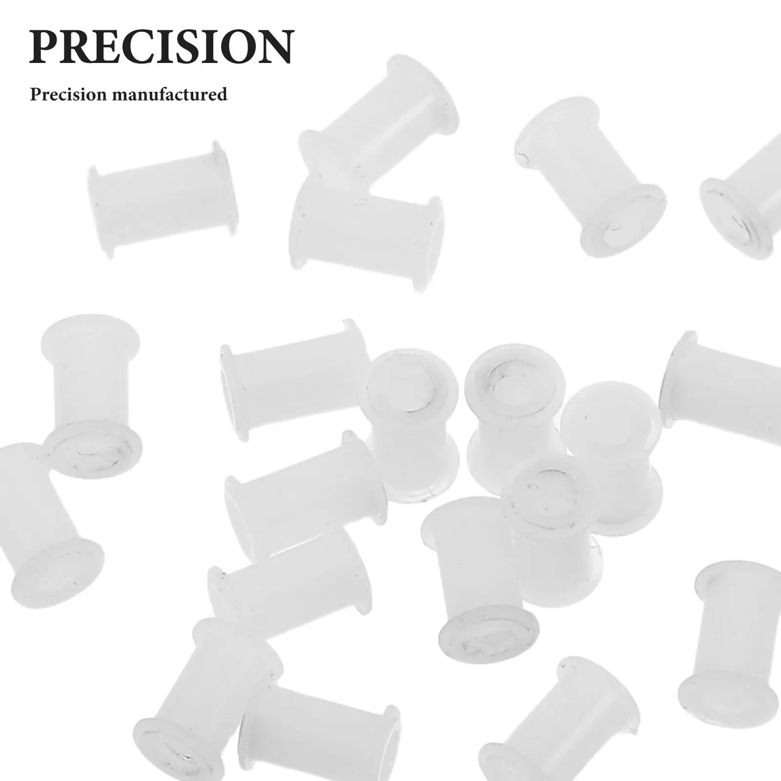 20Pcs Cassette Deck Pinch Roller Axle Sleeve Universal Low-Noise Tape Transport Roller Hub Core Replacement for Recorder Repair