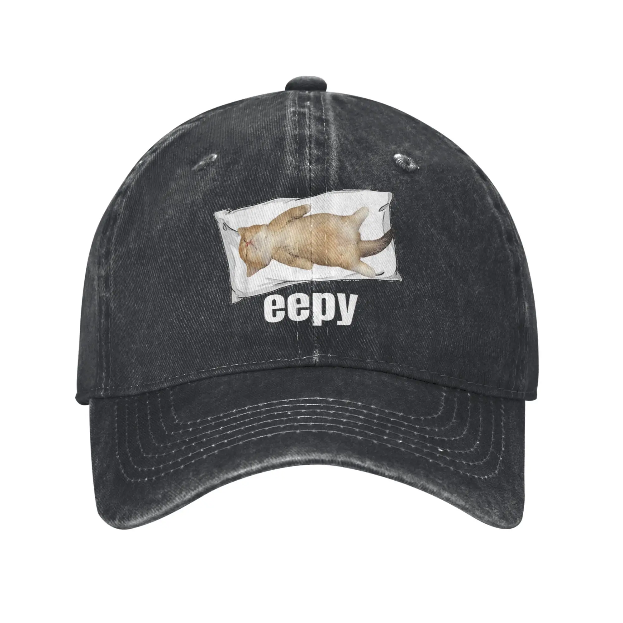 

Винтажная бейсболка Eepy Cat, модная шляпа дальнобойщика от солнца, летние женские и мужские бейсболки для бега в стиле хиппи