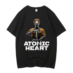 Atomic Heart USSR Game Twins Robot O Neck T Shirts Men Cotton High Quality EU Size T-shirt Unisex Streetwear Tshirt Male