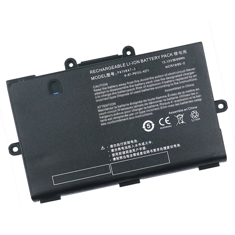 UGB P870BAT-8 Laptop Battery For Clevo P870TM1-G P870KM-GS P870DM2 P870DM3 P8700S P870KM1 For Hasee GX10-CR KPG7T GX10 X911