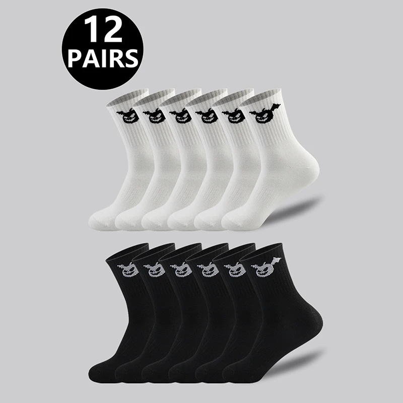 

Носки унисекс с мультяшным рисунком, модные, с принтом «Дьявол», дышащие, для спорта и отдыха, на все сезоны