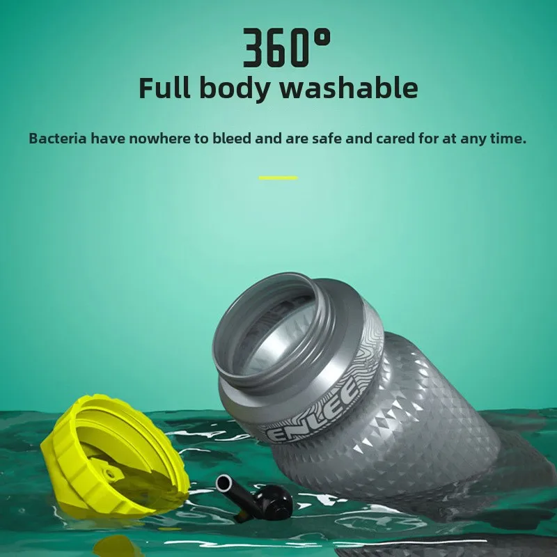 

Bike Water Bottle 650ML Dust-Proof Design Lightweight Cycling Essentials High Temperature Resistant With Soft Squeeze Technology