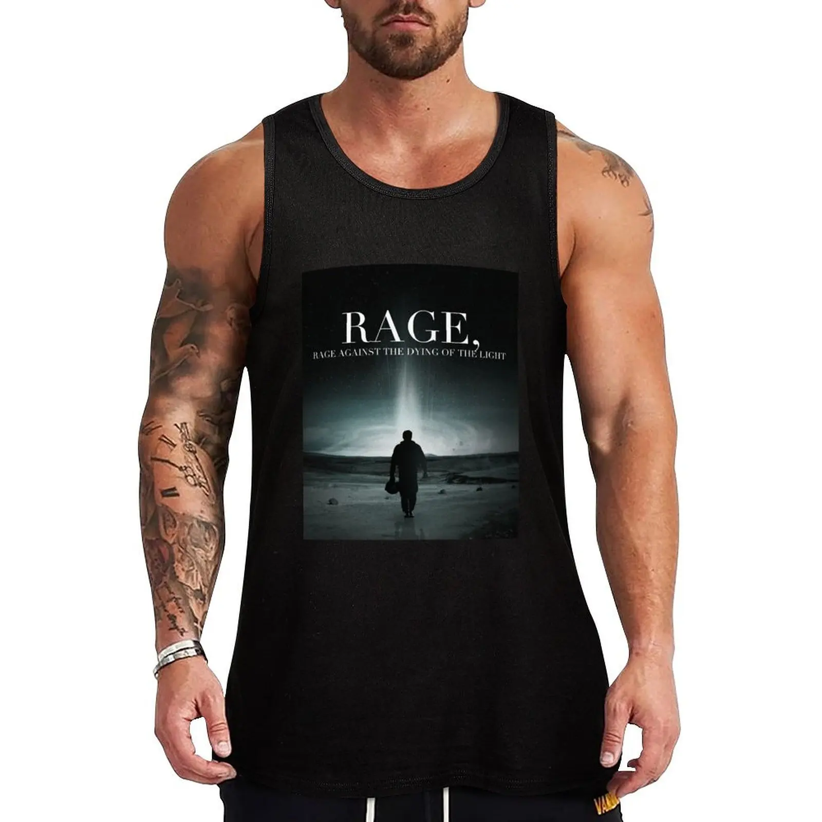 

Interstellar - Rage Against the Dying of the Light Tank Top gym Men's t-shirts t-shirts for Men's gym