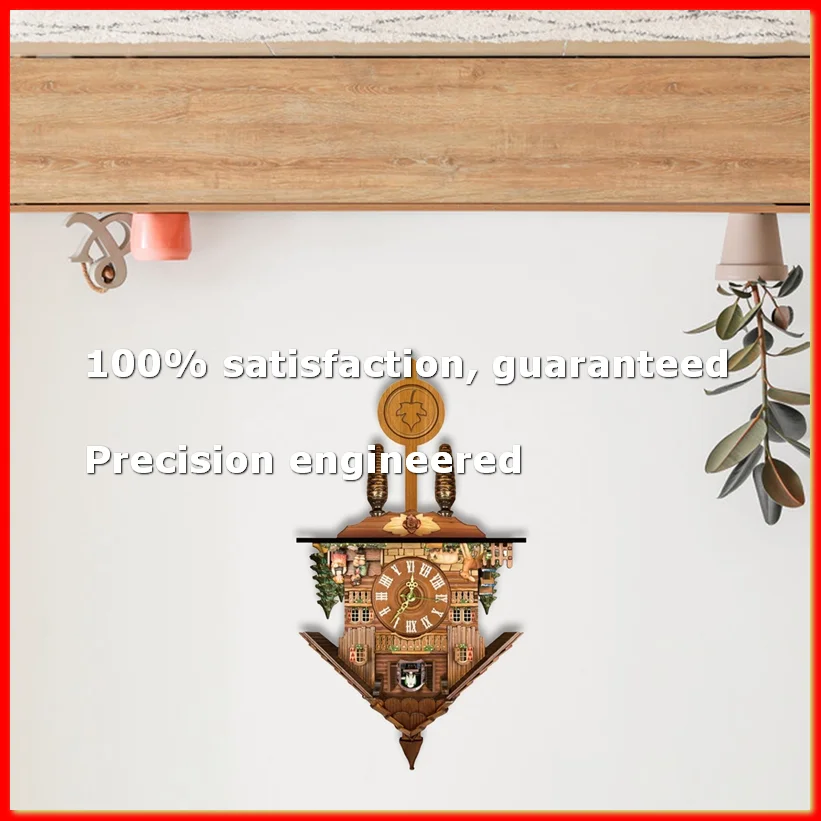 Clock Living Room Wall Clock Retro Style Alarm Clock Wall Watch Children Decorations Home Alarm-SPMI