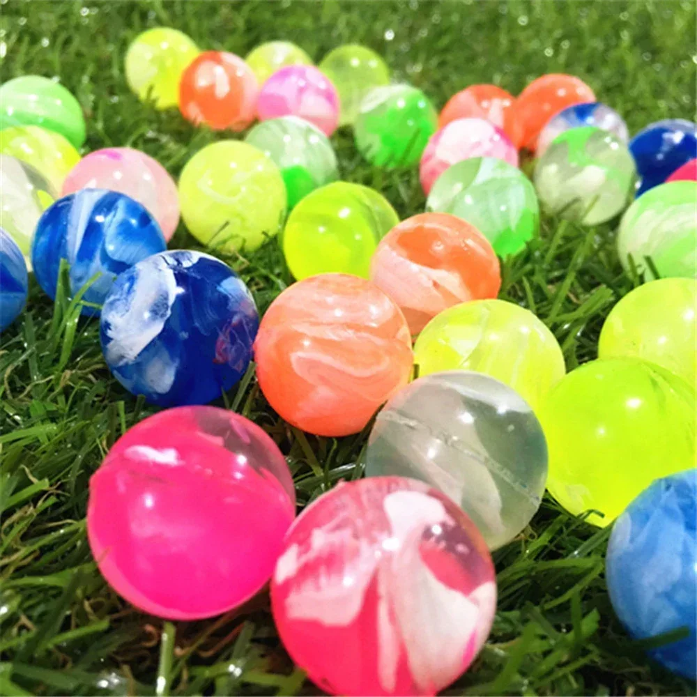 10 ชิ้นยาง 19 มิลลิเมตร Cloud Bouncy Balls ของเล่นตลกลูกกระโดด Mini Neon Swirl Bouncing Balls สําหรับเด็กเกมกีฬาของเล่น