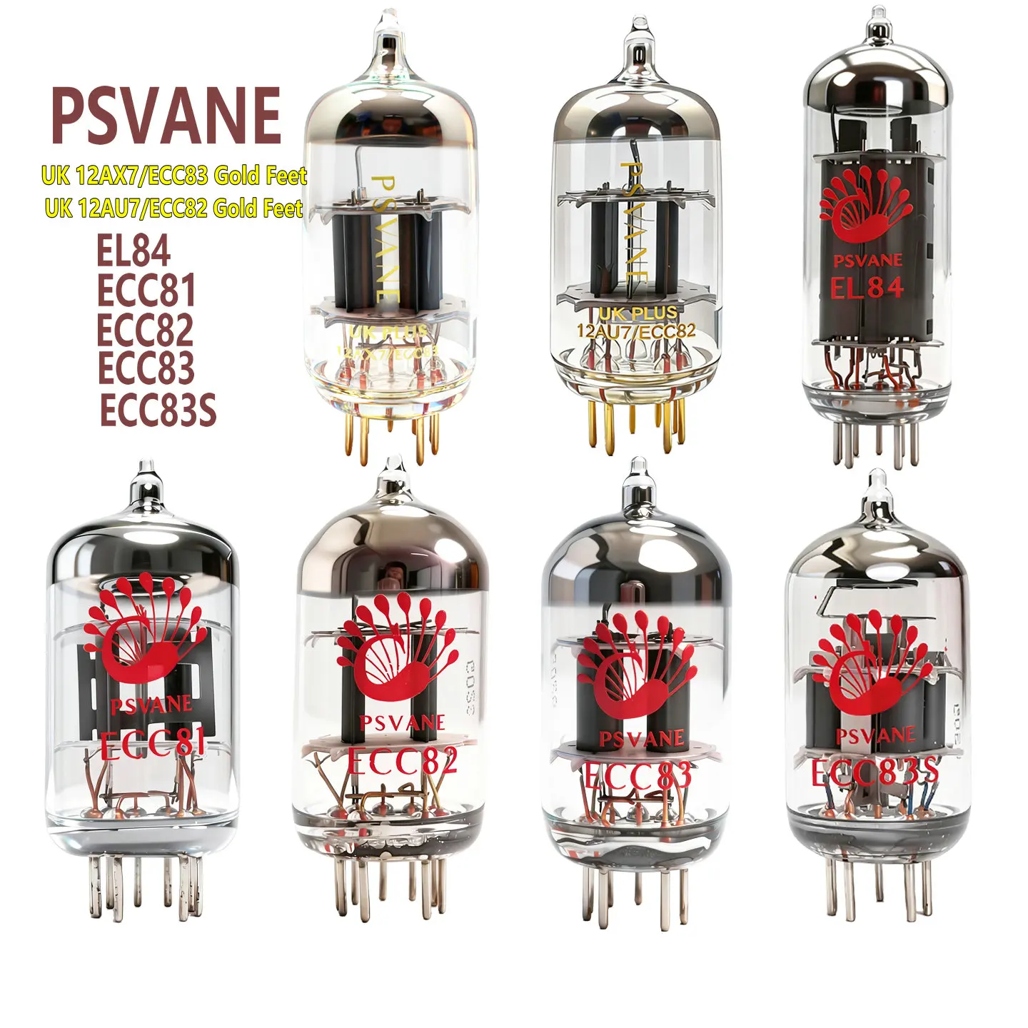 LFYYAN 2026 PSVANE ECC83 Vacuum Tube EL84 UK ECC81 ECC82 12AU7 12AX7  Precision Pairing Tubes Tube Amplifier Electronic DIY
