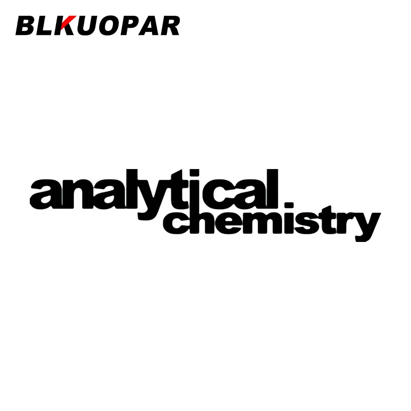 

BLKUOPAR Analytical Chemistry Logo Car Sticker Occlusion Scratch Vinyl Decal Creative Motorcycle Skateboard Trunk Car Label