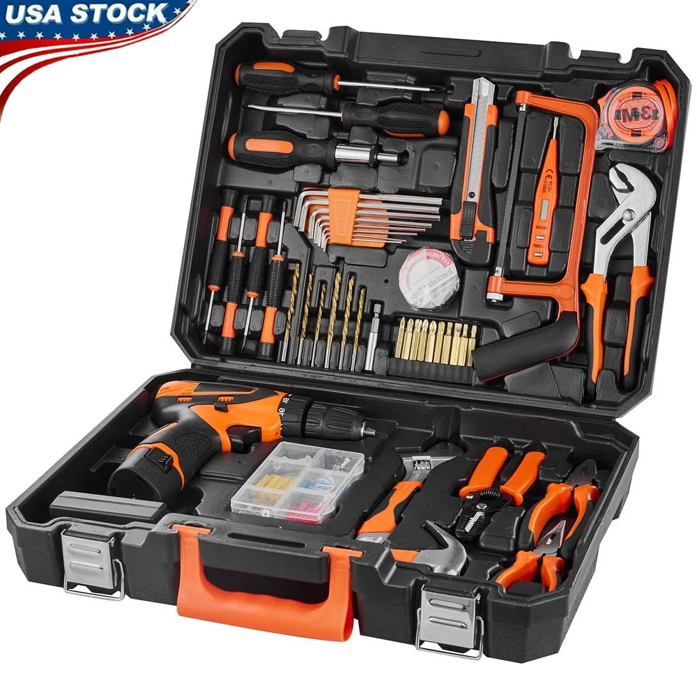 

Набор инструментов из 146 предметов, электрическая дрель для домашнего ремонта, эргономичный дизайн, прочная стальная конструкция, портативный чехол для переноски, сделай сам, автомобильная промышленность