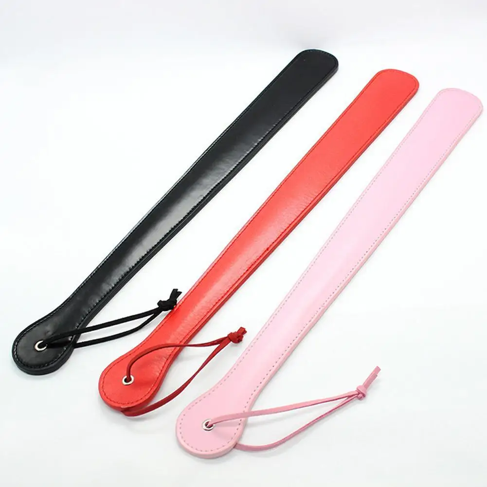 Leather Riding Crop Paddle Super Rug Paddles Equestrian Crops Horse Training Accessories 48cm