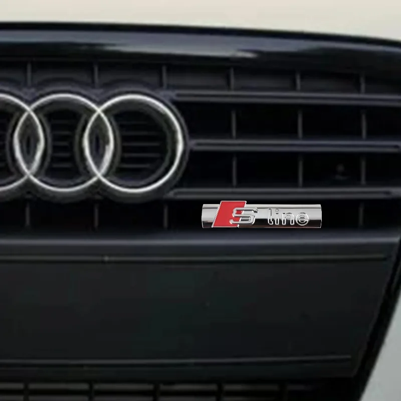 Image of 3D Metall-Emblem für Kühlergrill – Auto-Styling-Zubehör für Audi A1 A2 A3 A4 A5 A6 A7 A8 Q1 Q2 Q3 Q5 S3 S5 S