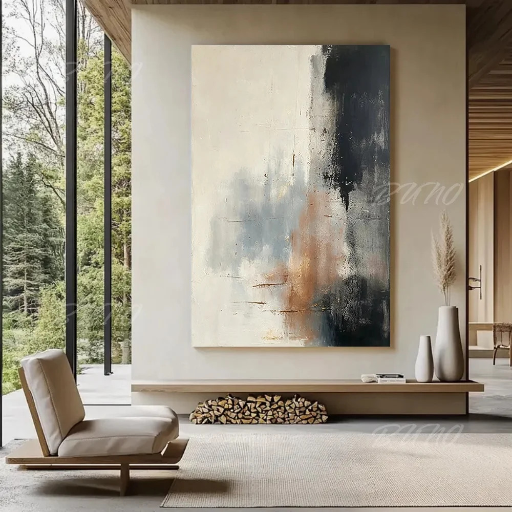 100% Hand-painted Abstract Oil Painting Original Modern Minimalist Canvas Wall Art For Home Living Room Bedroom Decor