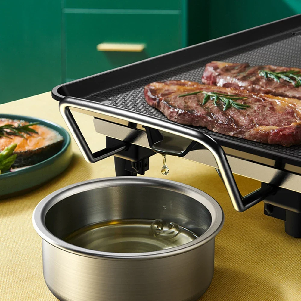 Machine à steak sans fumée pour barbecue, outil de cuisine, poêle à sandwich, panini, petit-déjeuner, 110V-220V