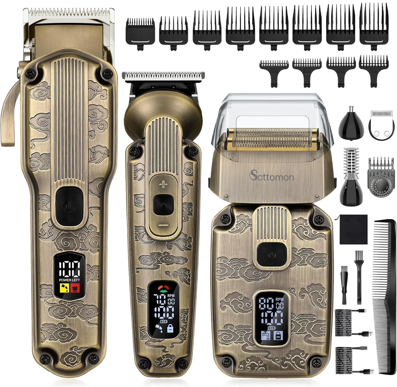 scttomon-set-di-tre-tosatrici-elettriche-in-bronzo-per-taglio-di-precisione-rifinitura-e-modellatura-per-salone-e-acconciature-a-testa-calva