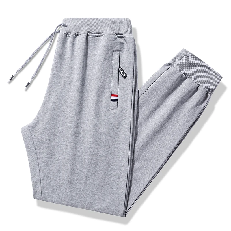

Pure cotton sports pants for men, loose and straight fit casual pants, spring-autumn lightweight style leggings