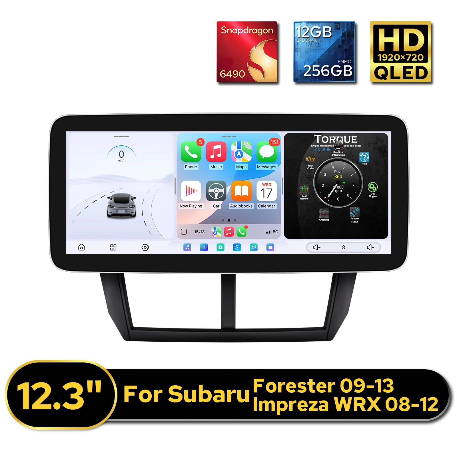 

12.3 Inch Car Multimedia System Car Stereo For Subaru Forester 2009-2013 Impreza WRX 2008-2012 Dual Bluetooth HDMI Input/output